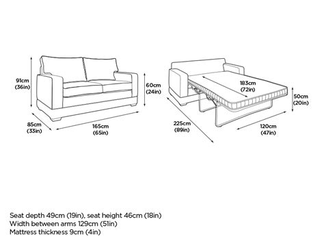 Sleeper Sofa Dimensions